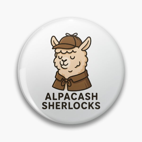 Item preview, Alpacash Sherlocks Funny Alpaca Detective Design. designed and sold by The-T-In-Retro.