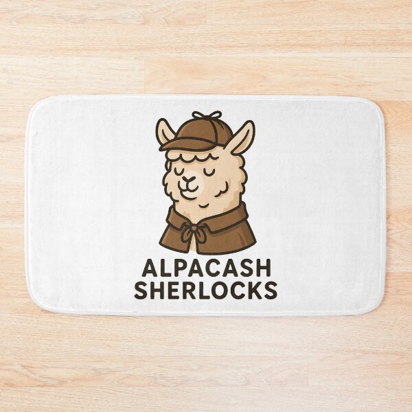 Item preview, Alpacash Sherlocks Funny Alpaca Detective Design. designed and sold by The-T-In-Retro.