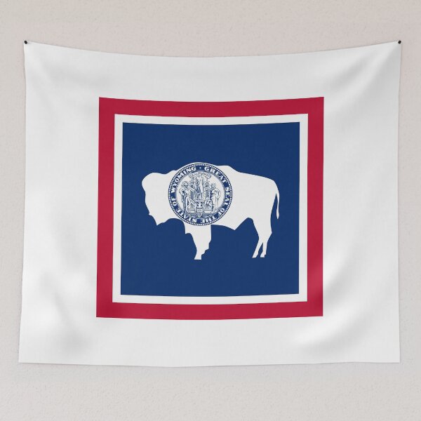 Item preview, Wyoming State Flag Minimal Design designed and sold by NTGUILTY.