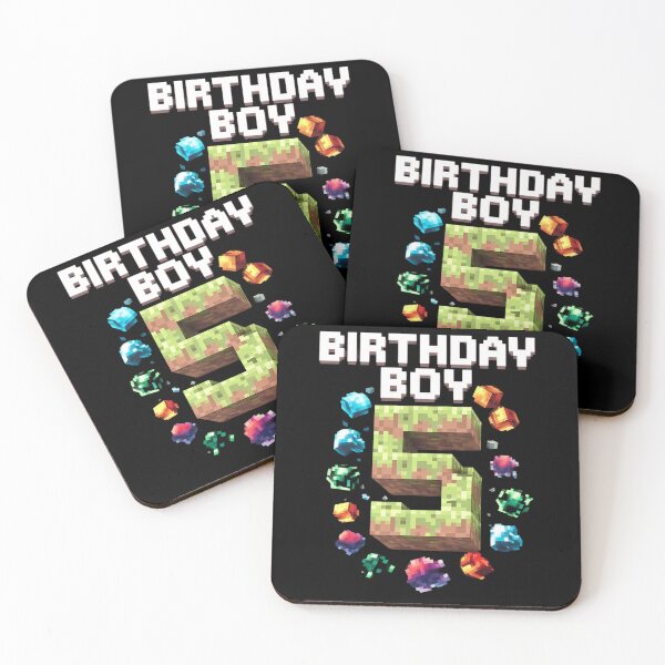 Item preview, Kids 5th Birthday Boy 5 Video Gamer Pixel Number Five Bday Party  designed and sold by CombatTask.