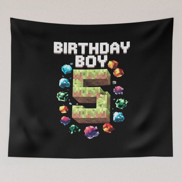 Item preview, Kids 5th Birthday Boy 5 Video Gamer Pixel Number Five Bday Party  designed and sold by CombatTask.