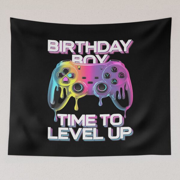 Item preview, Birthday Boy Time to Level Up Video Game Birthday Party Boys  designed and sold by PowAcademy.