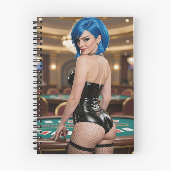Item preview, Cipher Bluehair in latex at poker table designed and sold by CathryneDelamort.