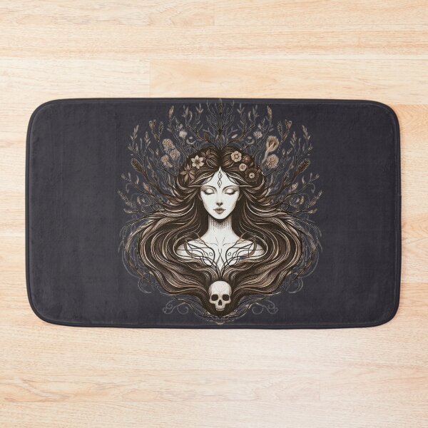 Item preview, Goddess of Rebirth – Dark Pagan Illustration designed and sold by Roberta Calabrese.