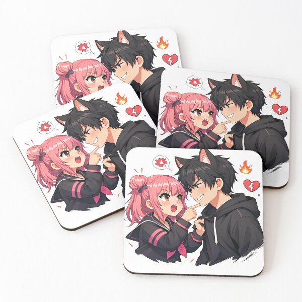 Item preview, Anime Couple Playful Love designed and sold by Amr Siam.
