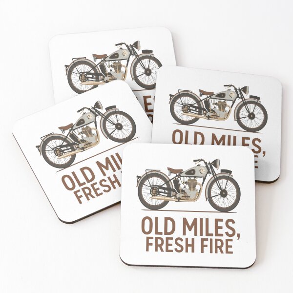 Item preview, Old Miles, Fresh Fire – Motorcycle Rider Mindset T-Shirt designed and sold by RMTrendy.