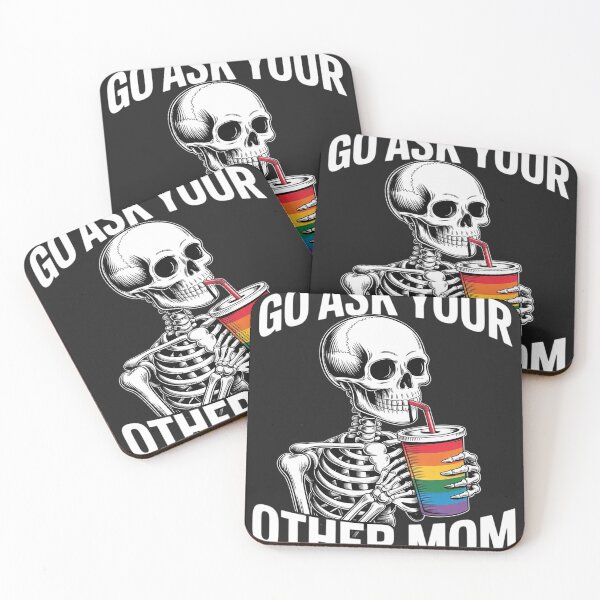 Item preview, Go Ask Your Other Mom Gay Skeleton Rainbow LGBTQ Pride Month designed and sold by Dolostope.