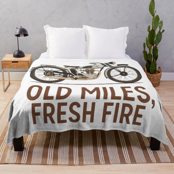 Item preview, Old Miles, Fresh Fire – Motorcycle Rider Mindset T-Shirt designed and sold by RMTrendy.