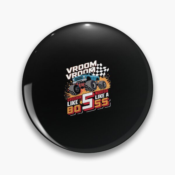 Item preview, Kids 5th Birthday Boy VROOM CRUSHING 5 LIKE A BOSS Fifth Party  designed and sold by CombatTask.