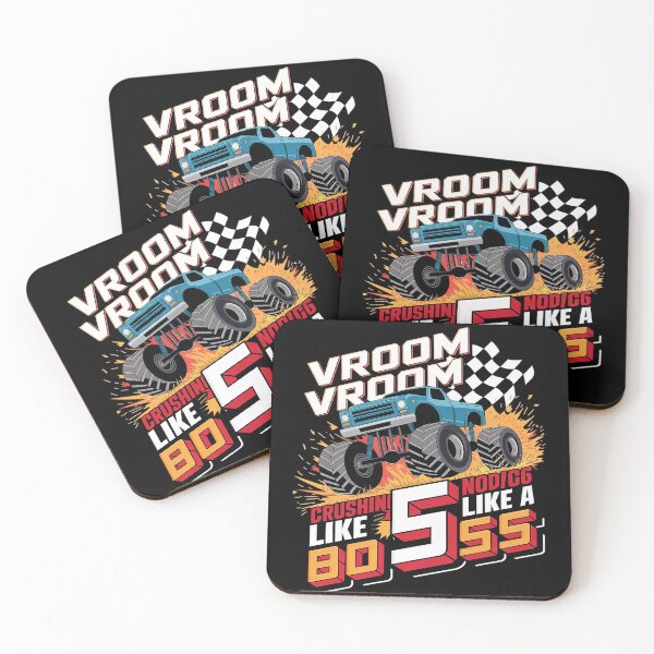 Item preview, Kids 5th Birthday Boy VROOM CRUSHING 5 LIKE A BOSS Fifth Party  designed and sold by CombatTask.