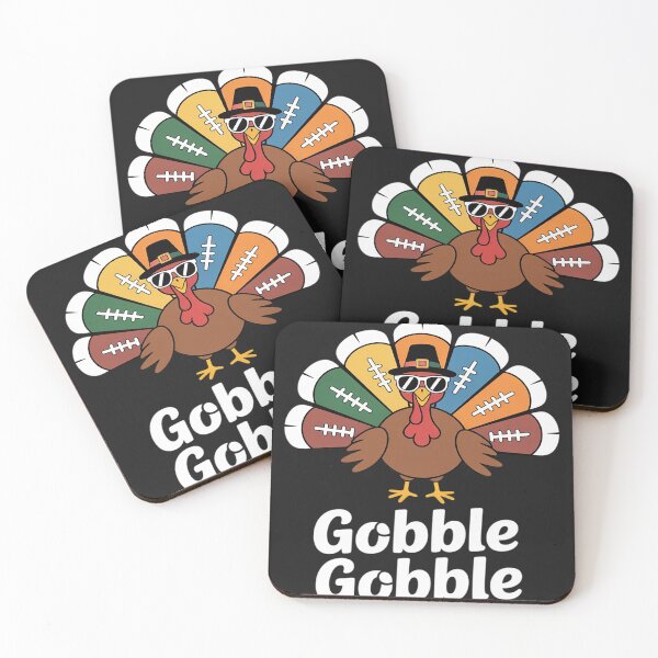 Item preview, Gobble Gobble Football Thanksgiving Touchdowns designed and sold by Dolostope.