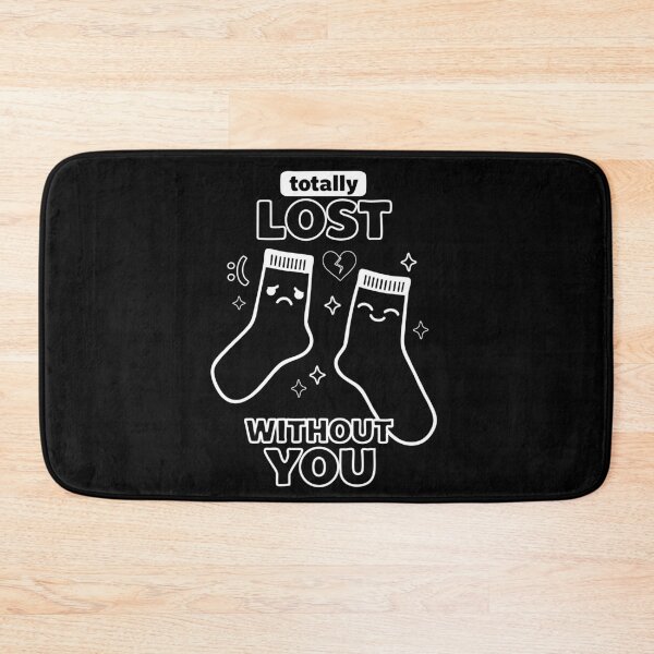 Item preview, Totally Lost Without You Love Statement Socks designed and sold by CreareAT.