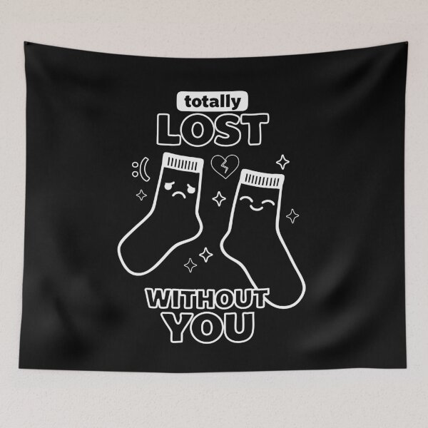 Item preview, Totally Lost Without You Love Statement Socks designed and sold by CreareAT.