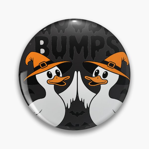 Item preview, Goose Bumps Halloween Goose Ghost Pumpkin Goose Fist Bump designed and sold by Dolostope.