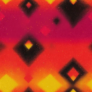 Artwork thumbnail, Sunset Gradient Diamond Pattern by bubblegoth