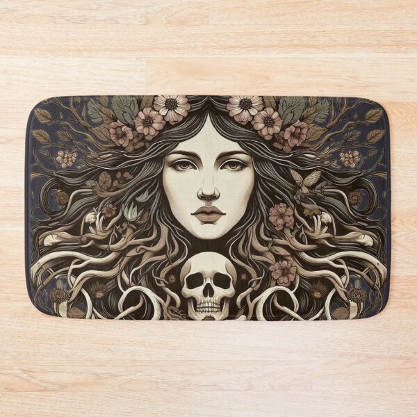 Item preview, Goddess of Rebirth – Dark Pagan Illustration designed and sold by Roberta Calabrese.