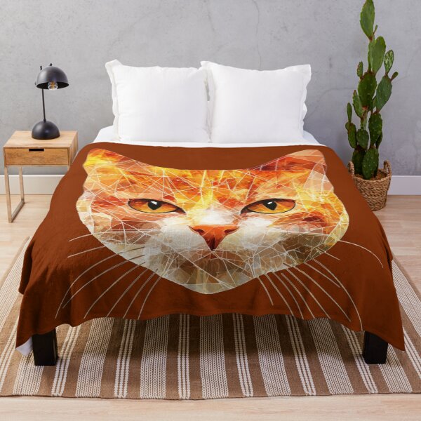 Item preview, Low Poly Geometric Ginger Cat Portrait designed and sold by SyberGen.
