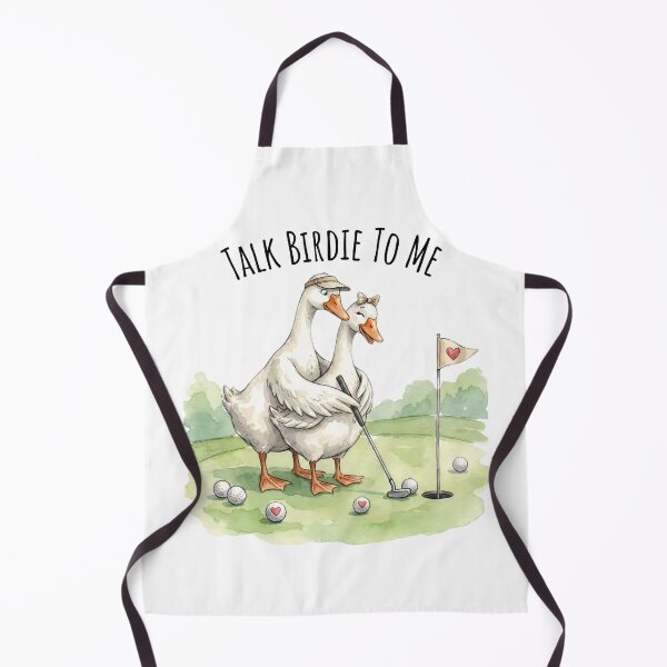 Item preview, Cute Geese Playing Golf Valentines designed and sold by MTJ-Mushrooms.