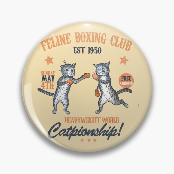 Item preview, Vintage Boxing Cats designed and sold by TheSamuraiCat.