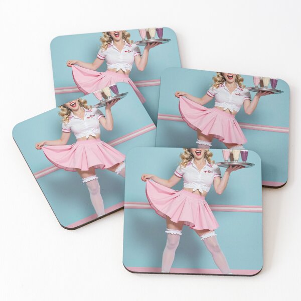 Item preview, Blonde roller skater with milkshakes balance designed and sold by CathryneDelamort.