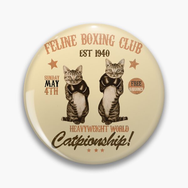 Item preview, Vintage Boxing Cats 2 designed and sold by TheSamuraiCat.