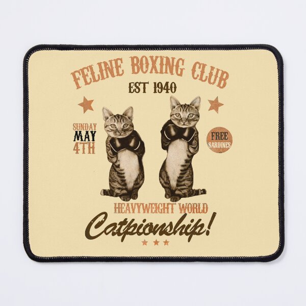 Item preview, Vintage Boxing Cats 2 designed and sold by TheSamuraiCat.
