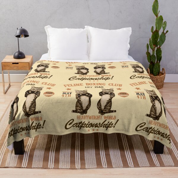 Item preview, Vintage Boxing Cats 2 designed and sold by TheSamuraiCat.