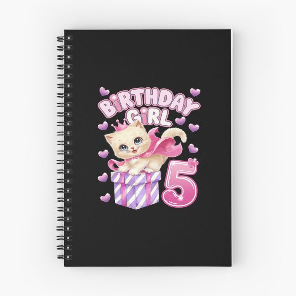 Item preview, Kids 5th Birthday, Girl 5 Year, Kitten, Number 5  designed and sold by CombatTask.