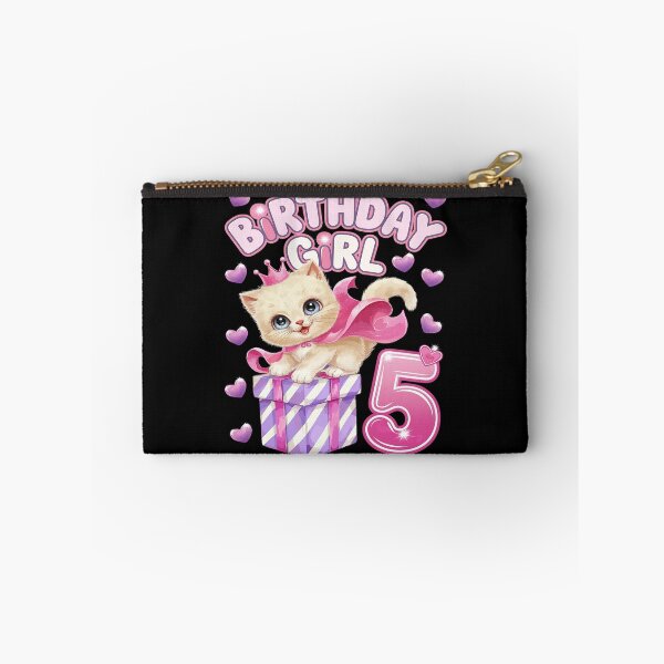 Item preview, Kids 5th Birthday, Girl 5 Year, Kitten, Number 5  designed and sold by CombatTask.