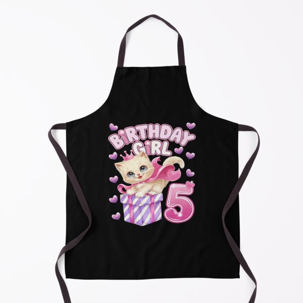 Item preview, Kids 5th Birthday, Girl 5 Year, Kitten, Number 5  designed and sold by CombatTask.