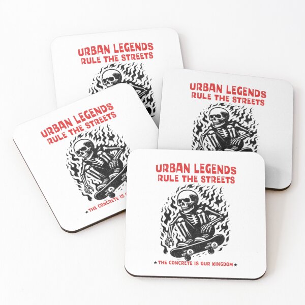Item preview, Urban Legends Rule The Streets — Edgy Skater Skeleton | Concrete Kingdom Illustration designed and sold by Colorful-Garden.