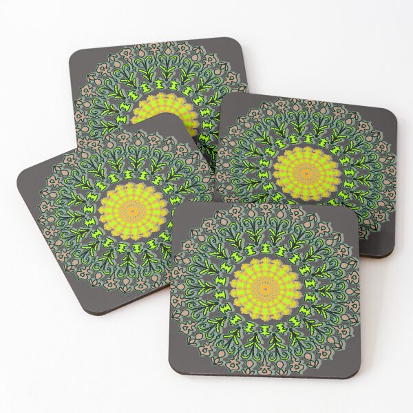 Item preview, "Concentric Floral Mandala with Leaf and Bud Accents" designed and sold by nighttime1990.