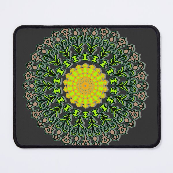 Item preview, "Concentric Floral Mandala with Leaf and Bud Accents" designed and sold by nighttime1990.