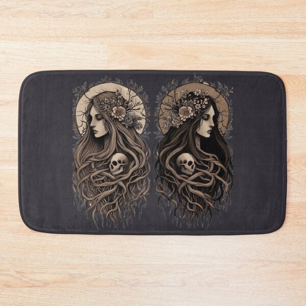 Item preview, Goddess of Rebirth – Dark Pagan Illustration designed and sold by Roberta Calabrese.