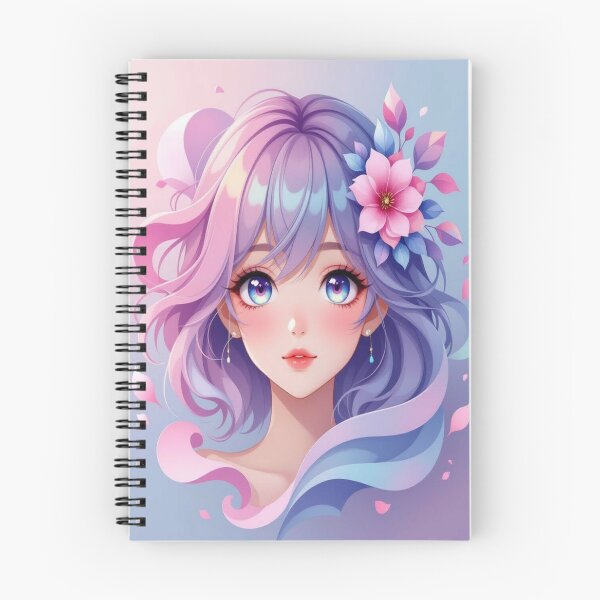 Item preview, Anime Elegance – Soft Eyes & Pastel Dreams in poetic Flow designed and sold by FotoworldEdel.