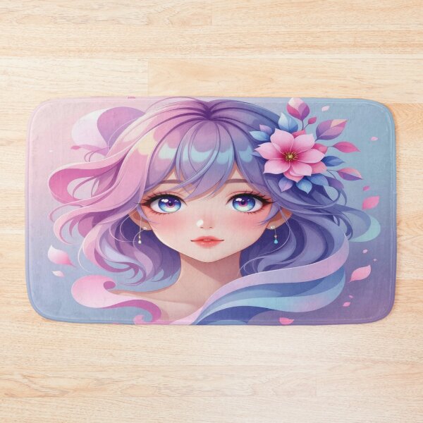 Item preview, Anime Elegance – Soft Eyes & Pastel Dreams in poetic Flow designed and sold by FotoworldEdel.