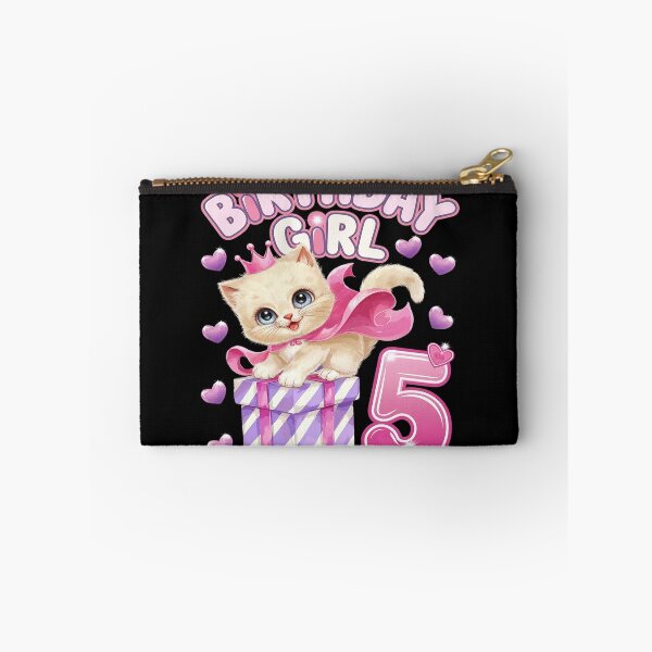 Item preview, Kids 5th Birthday, Girl 5 Year, Kitten, Number 5  designed and sold by AquaKiev.