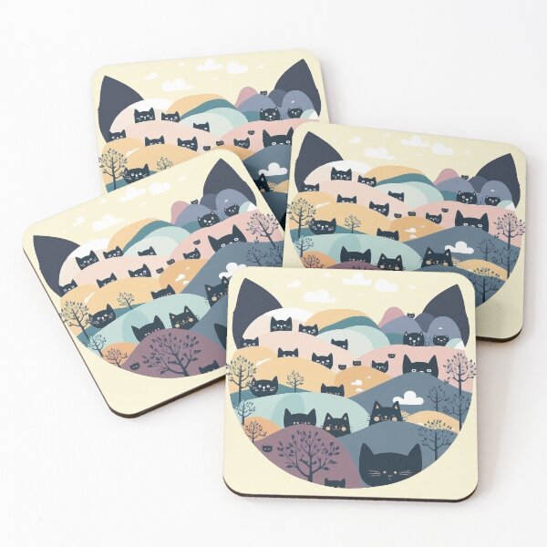 Item preview, Cat Landscape 4 designed and sold by TheSamuraiCat.