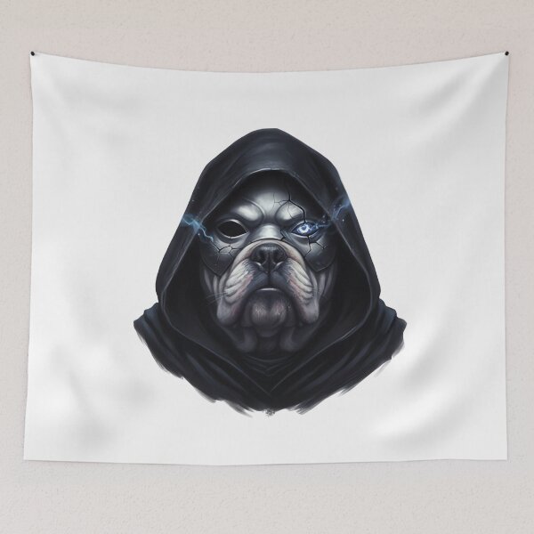 Item preview, Mysterious Shadow Mask Bulldog - Gothic Carnival designed and sold by ARTReMi.