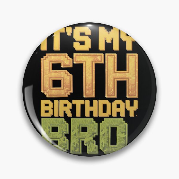 Item preview,  Birthday Boy It's My 6th Birthday Video Game Pixel  designed and sold by PowAcademy.