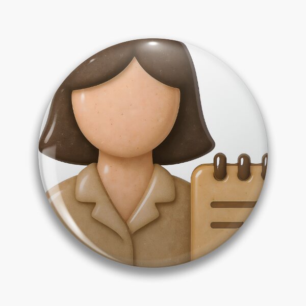 Item preview, Faceless woman icon with notepad and checkmark on black background designed and sold by Creative88Art.