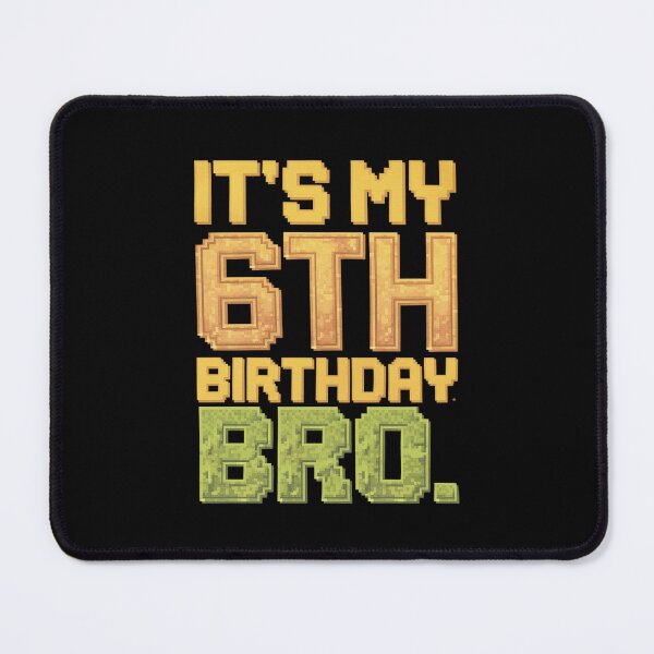 Item preview, Birthday Boy It's My 6th Birthday Video Game Pixel designed and sold by PowAcademy.