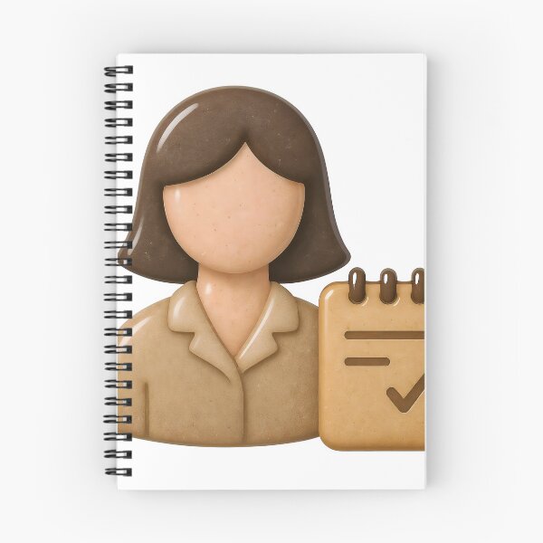 Item preview, Faceless woman icon with notepad and checkmark on black background designed and sold by Creative88Art.