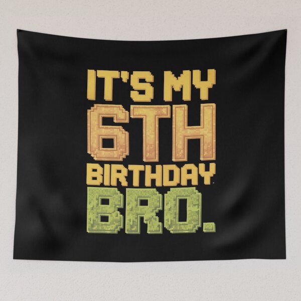 Item preview,  Birthday Boy It's My 6th Birthday Video Game Pixel  designed and sold by PowAcademy.