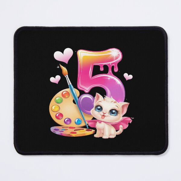 Item preview, Kids 5th Birthday, Girl 5 Years, Painting Art, Number 5 designed and sold by CombatTask.