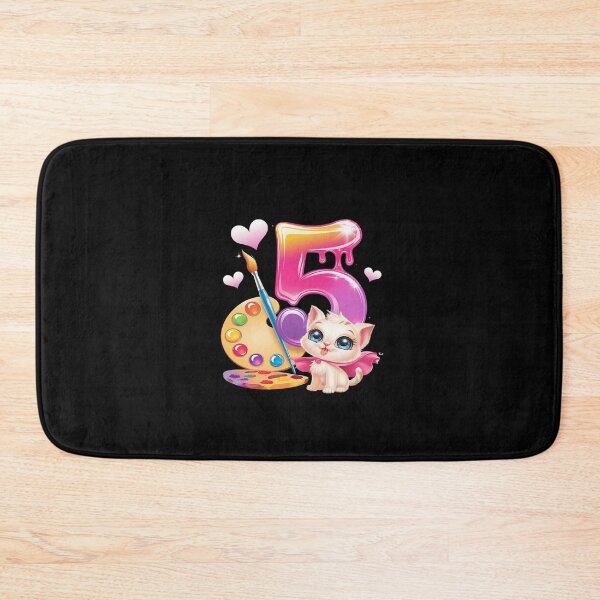 Item preview, Kids 5th Birthday, Girl 5 Years, Painting Art, Number 5  designed and sold by CombatTask.