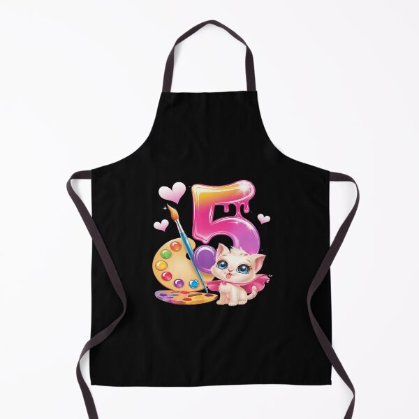 Item preview, Kids 5th Birthday, Girl 5 Years, Painting Art, Number 5 designed and sold by CombatTask.