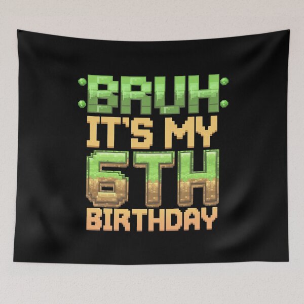 Item preview, Birthday Boy It's My 6th Birthday Video Game Pixel 1 designed and sold by MythWoot.
