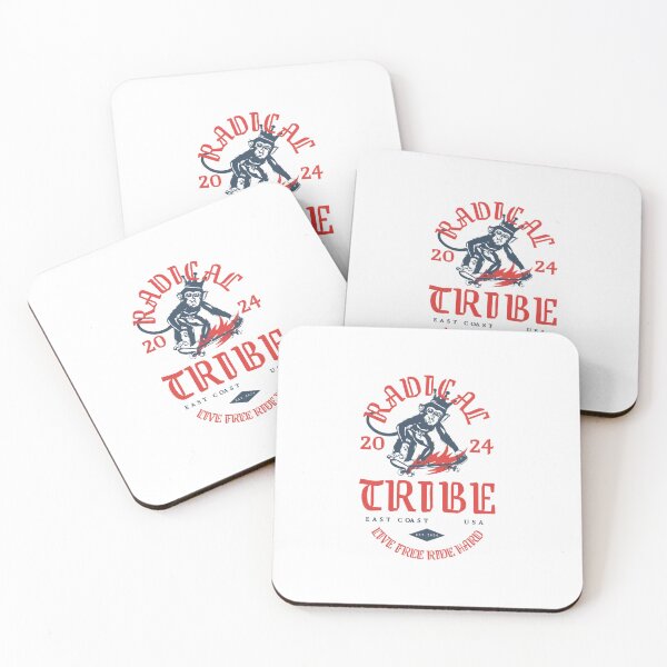 Item preview, Radical Tribe Skater Monkey — Retro East Coast Skateboarding Badge Illustration designed and sold by Colorful-Garden.
