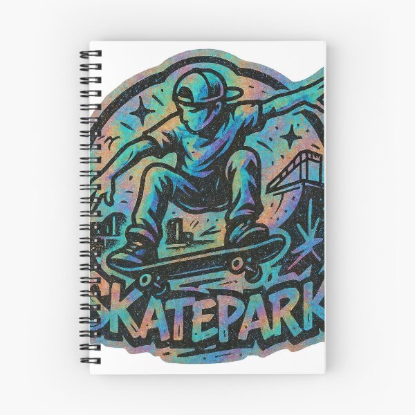 Item preview, Sticker style faceless skateboarder mid ollie over word SKATEPARK designed and sold by Creative88Art.